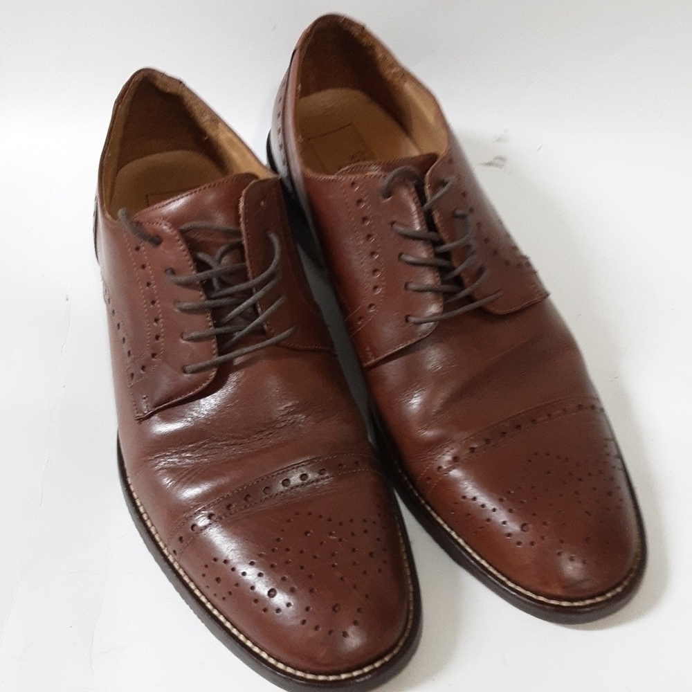 14th &Union leather men oxford 11.5us Brown Casual Event Lace Up Office